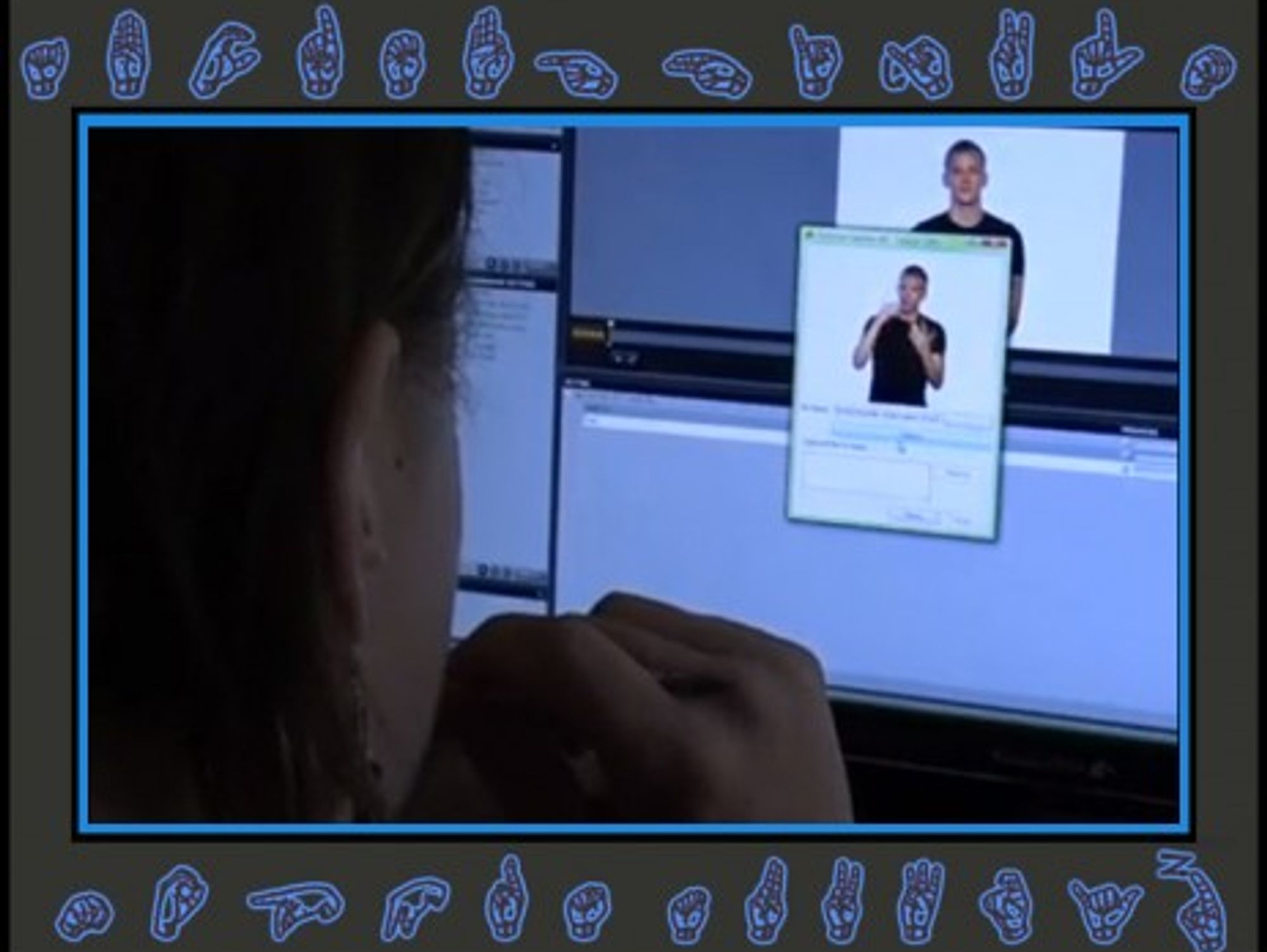 Remote live sign interpreters help deaf people via videophone calls