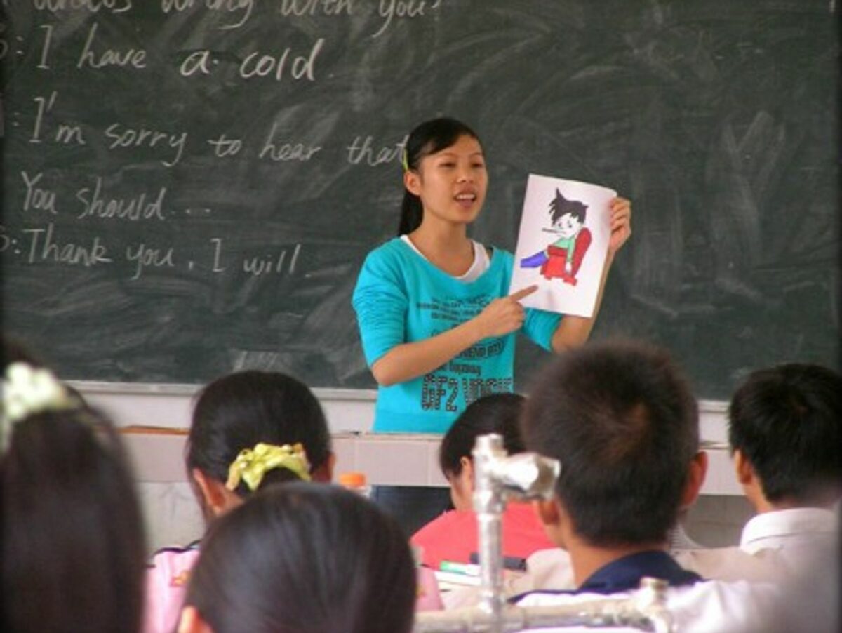 Repeat after me: "I speak English, you speak English, he speaks English..."