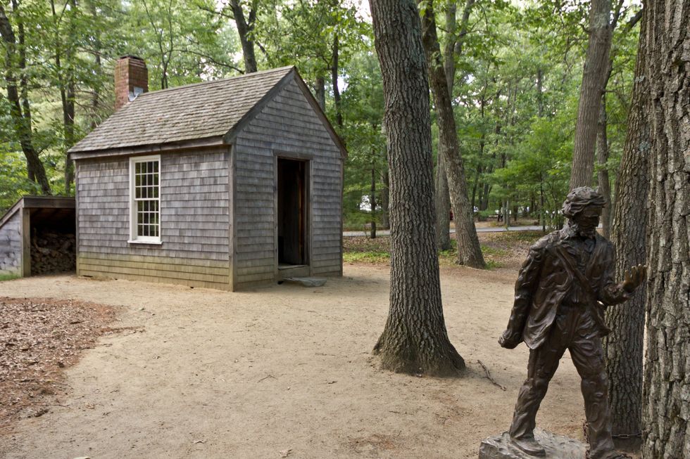 Replica of Thoreau's cabin