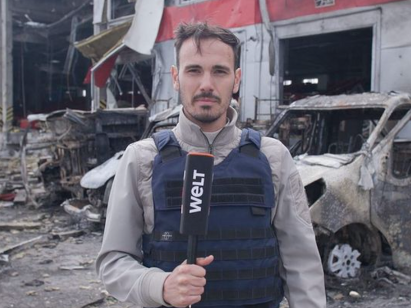Reporter Ibrahim Naber in Ukraine