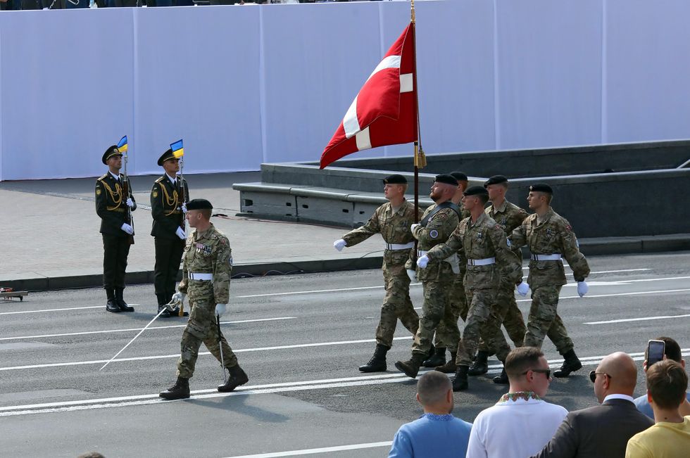 Representatives of the 2nd Battalion of the Royal Life Guards of the Danish Army