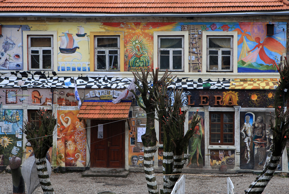 Republic of Užupis in Vilnius, Lithuania.