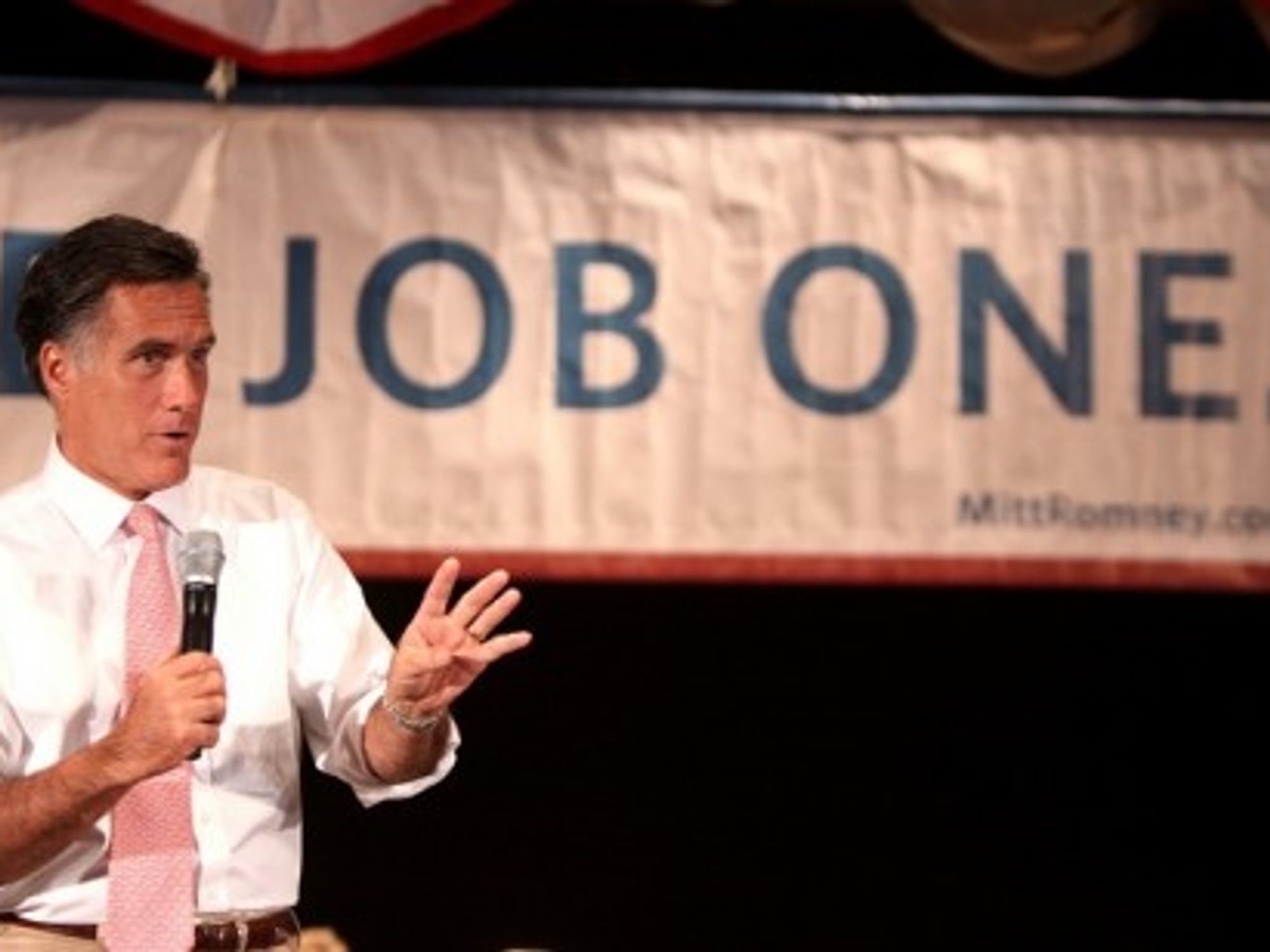 Republican presidential candidate Mitt Romney