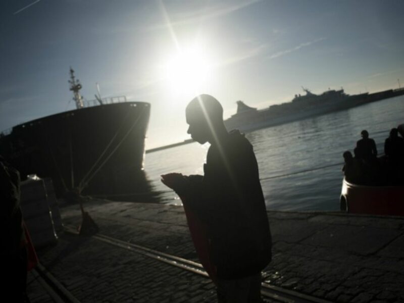 Rescuing migrants in Malaga on Oct. 12