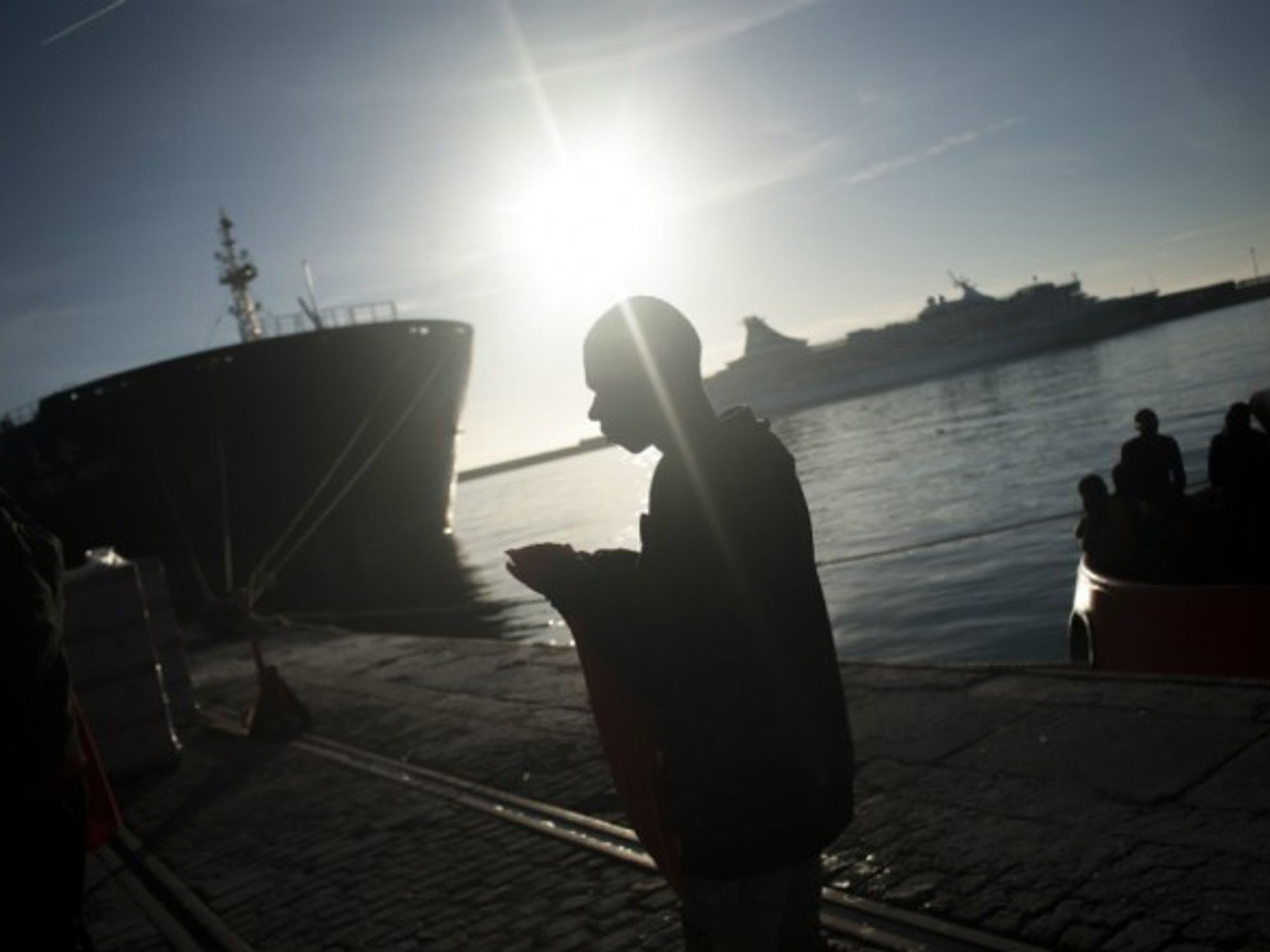 Rescuing migrants in Malaga on Oct. 12