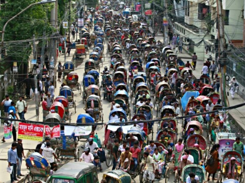 Rickshaws in Dhaka, Bangladesh
