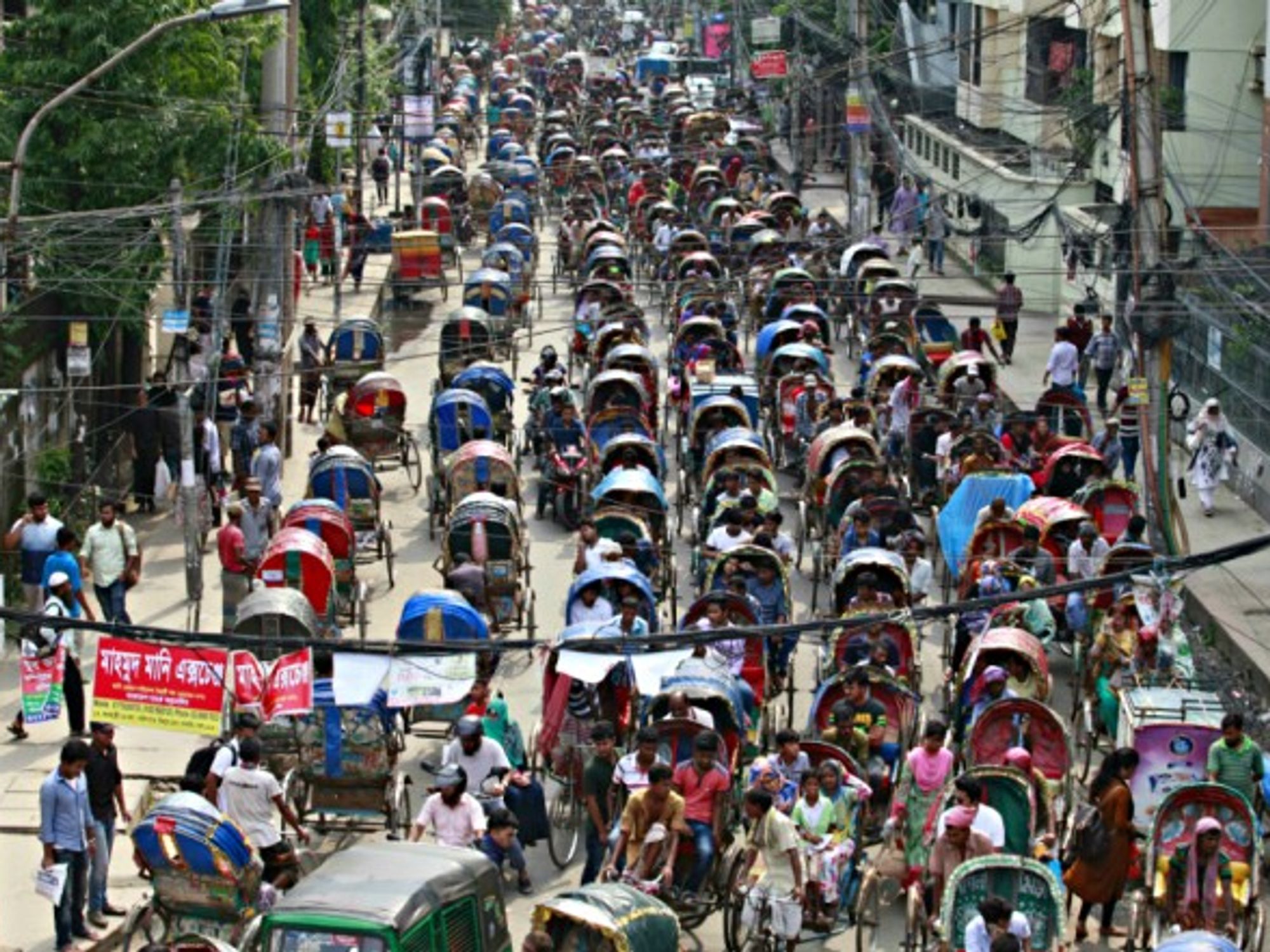 Rickshaws in Dhaka, Bangladesh