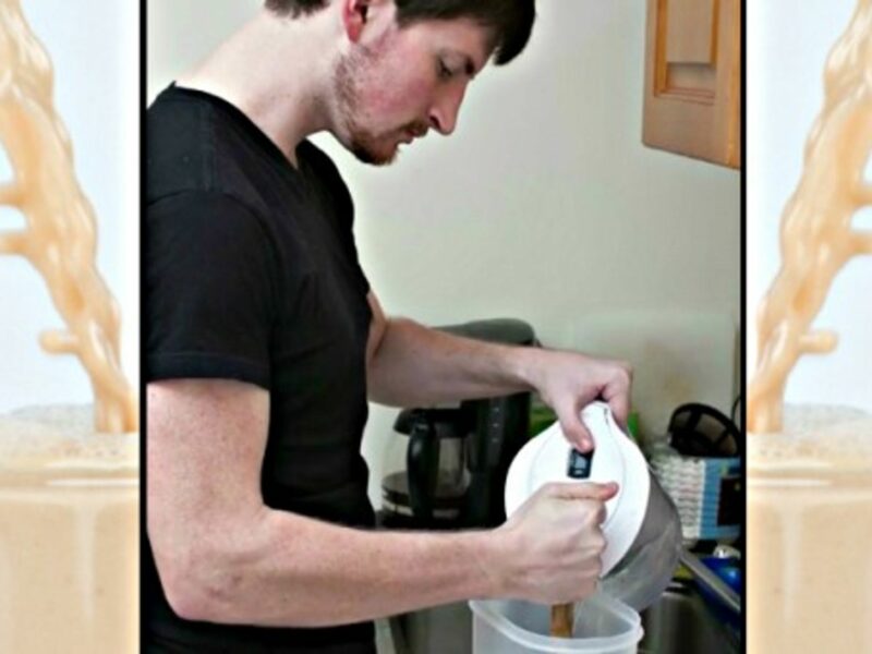 Rob Rhinehart pouring a nice glass of Soylent