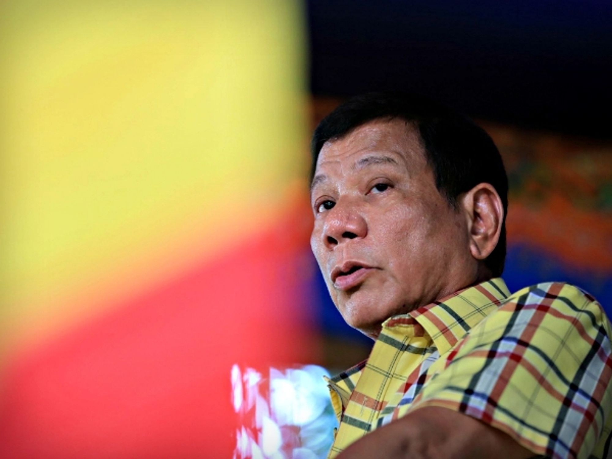 Rodrigo Duterte in Jolo, Philippines, on Aug.12
