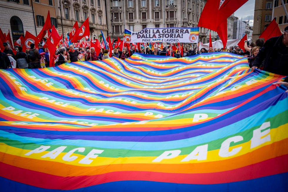 Rome’s peace march