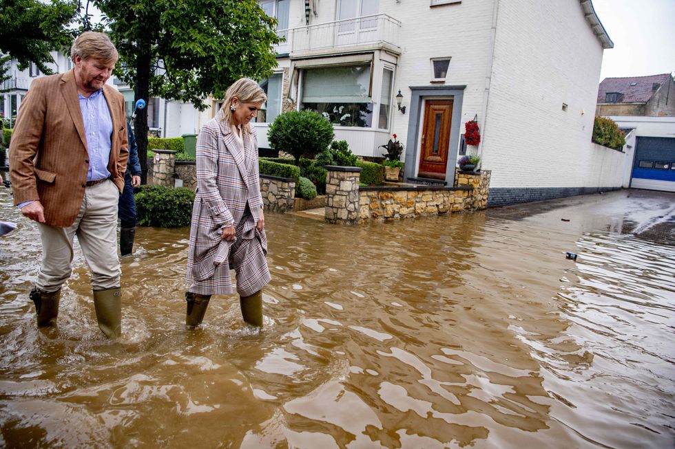 Royals visit those affected by floods in the Netherlands