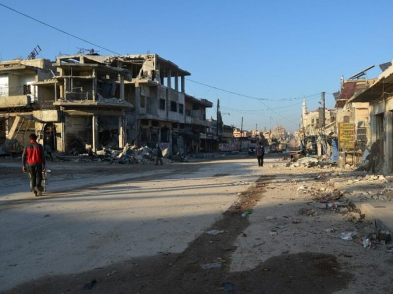 Rubble in Idlib