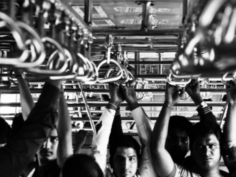 Rush hour in Mumbai