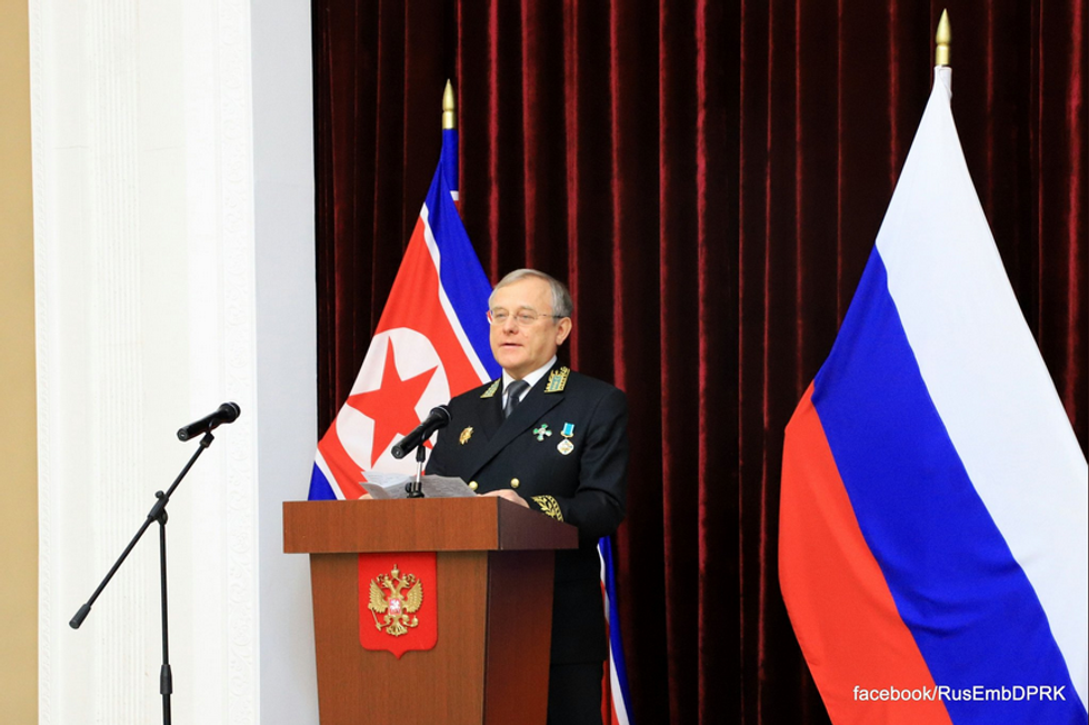 Russia’s ambassador in Pyongyang Alexander Matsegora