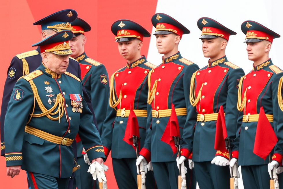 Russian army during Victory day parade