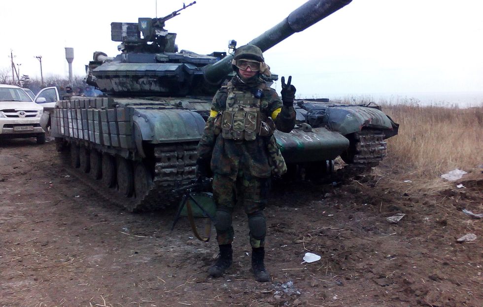 Russian citizen Artyom Shirobokov who has joined the Ukrainian far-right group Right Sector and the Azov Battalion to fight in Donbass