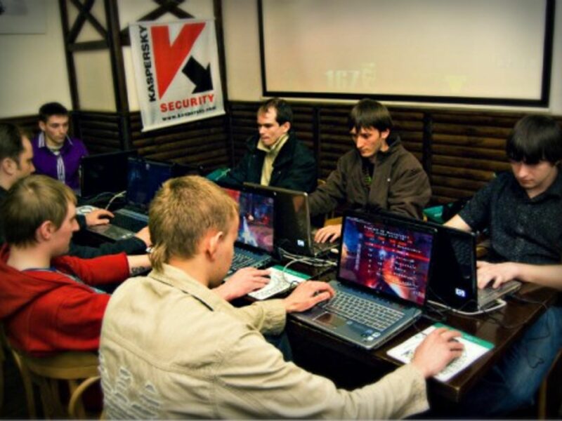Russian gamers at a Kaspersky-sponsored event