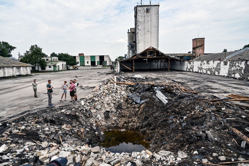 Russian missiles destroyed warehouses with grain in the Zaporizhzhia Region