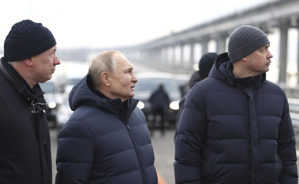 Russian President Putin Tours Repaired Kerch Strait Bridge