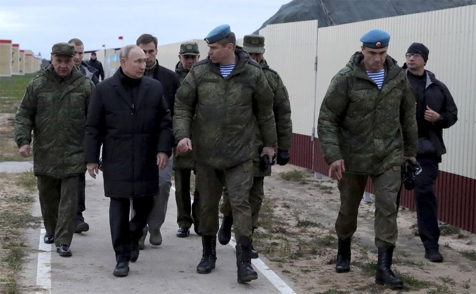 Russian President Visits Airborne Training Base