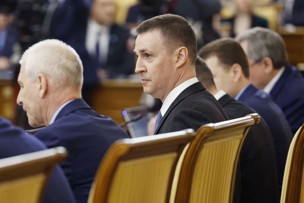 Russia's Agriculture Minister Dmitry Patrushev at a meeting at the House of the Government​ in Moscow.