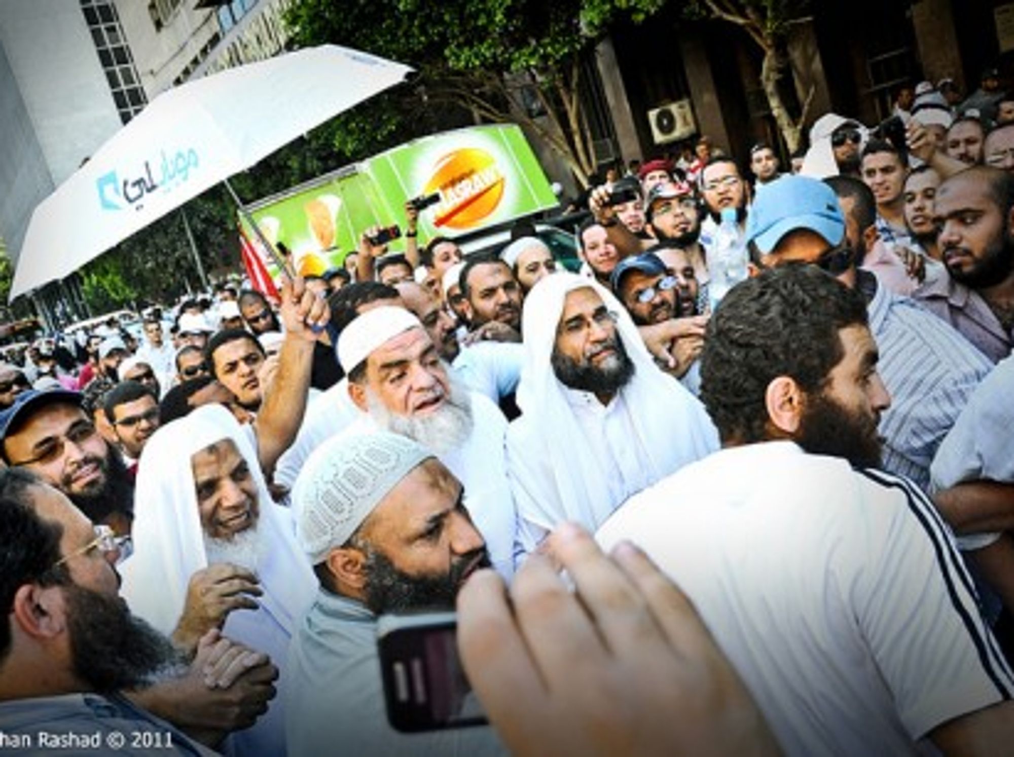 Salafis in Tahrir square on July 29 rally for the application of the Sharia (Jonathan Rashad)