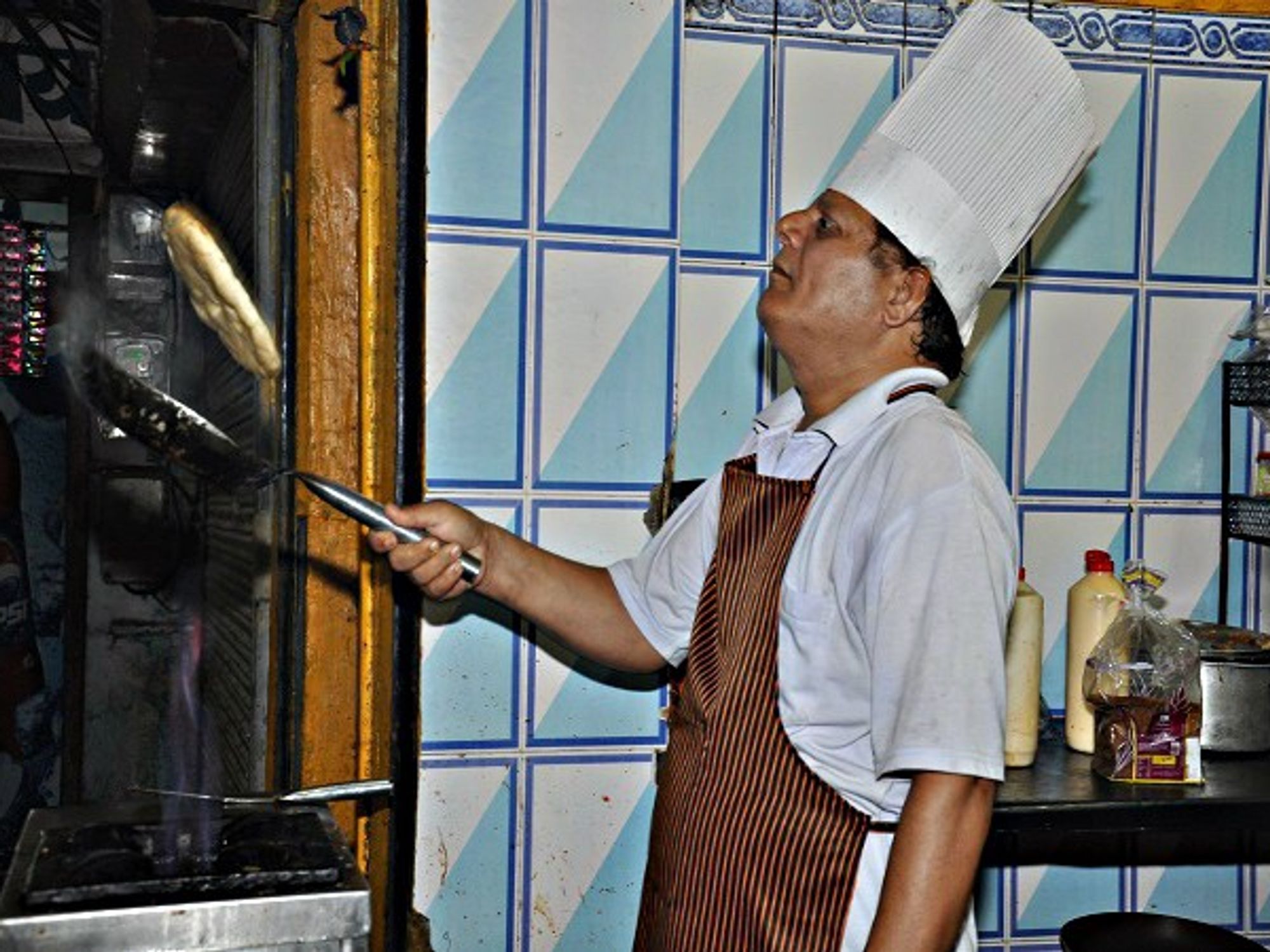 Sanjay Sharma, the omelet chef