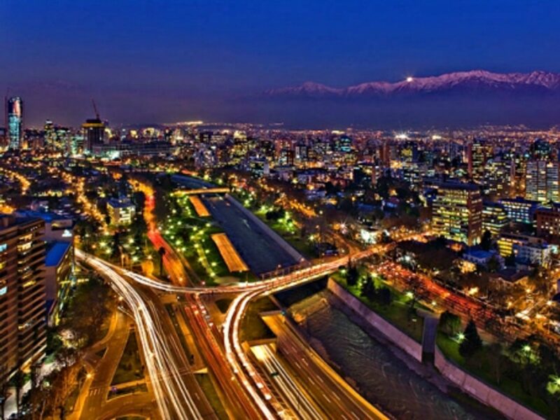 Santiago by night