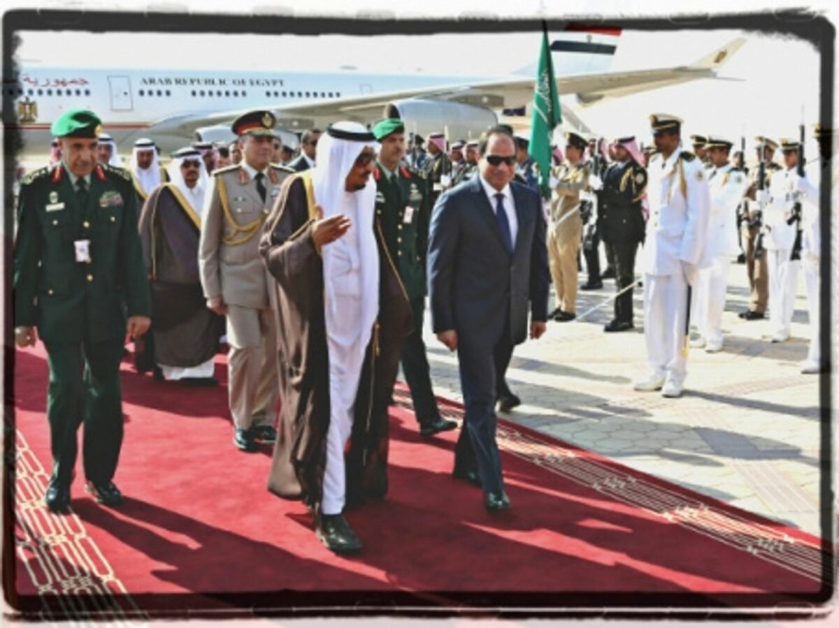 Saudi King Salman and Egyptian President al-Sisi last month in Riyadh.