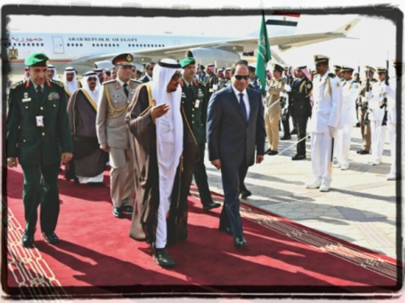 Saudi King Salman and Egyptian President al-Sisi last month in Riyadh.