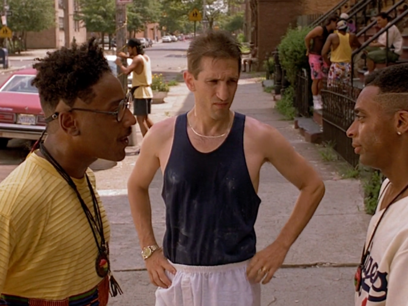 Scene from Director Spike Lee's "Do The Right Thing", which follows the events of the hottest day of the summer in Brooklyn, New York.