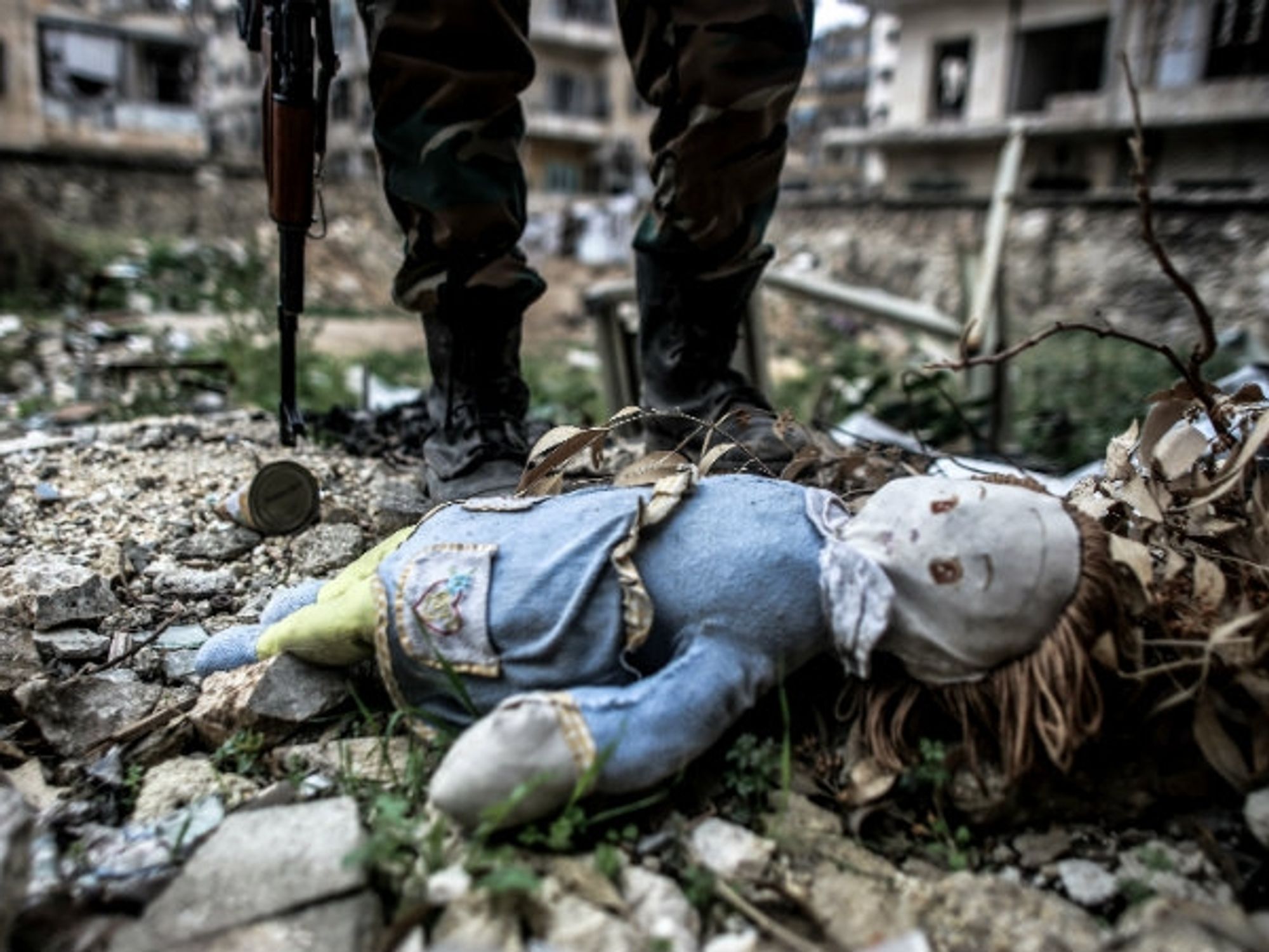 Scenes of war in Aleppo