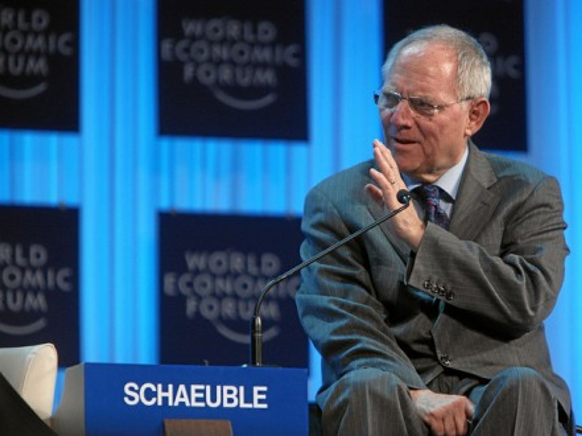 Schäuble ready for the plunge? (WEF)