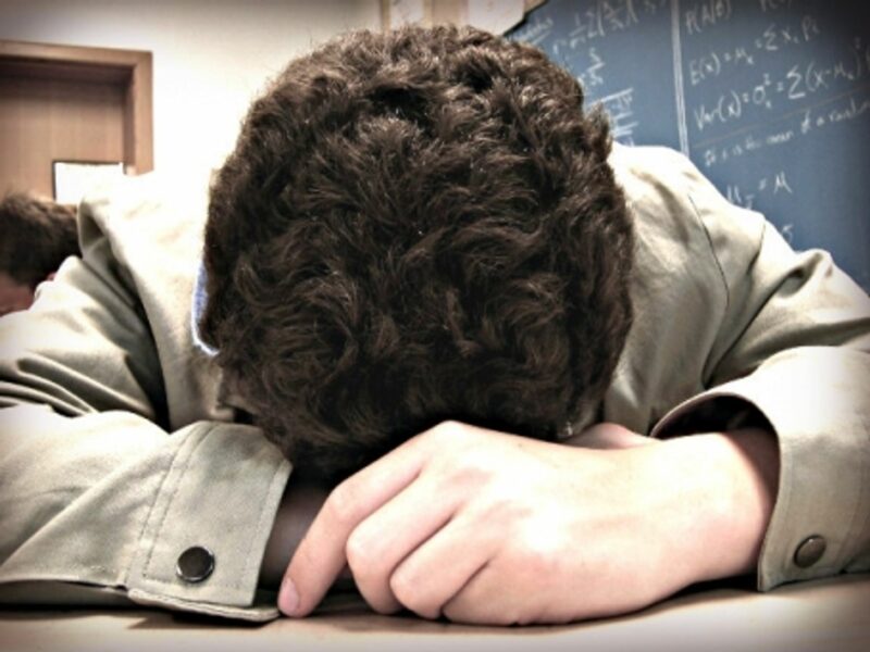 School is not the place to sleep