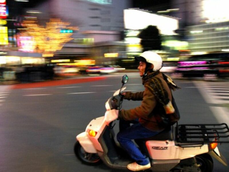 Scooting through Tokyo