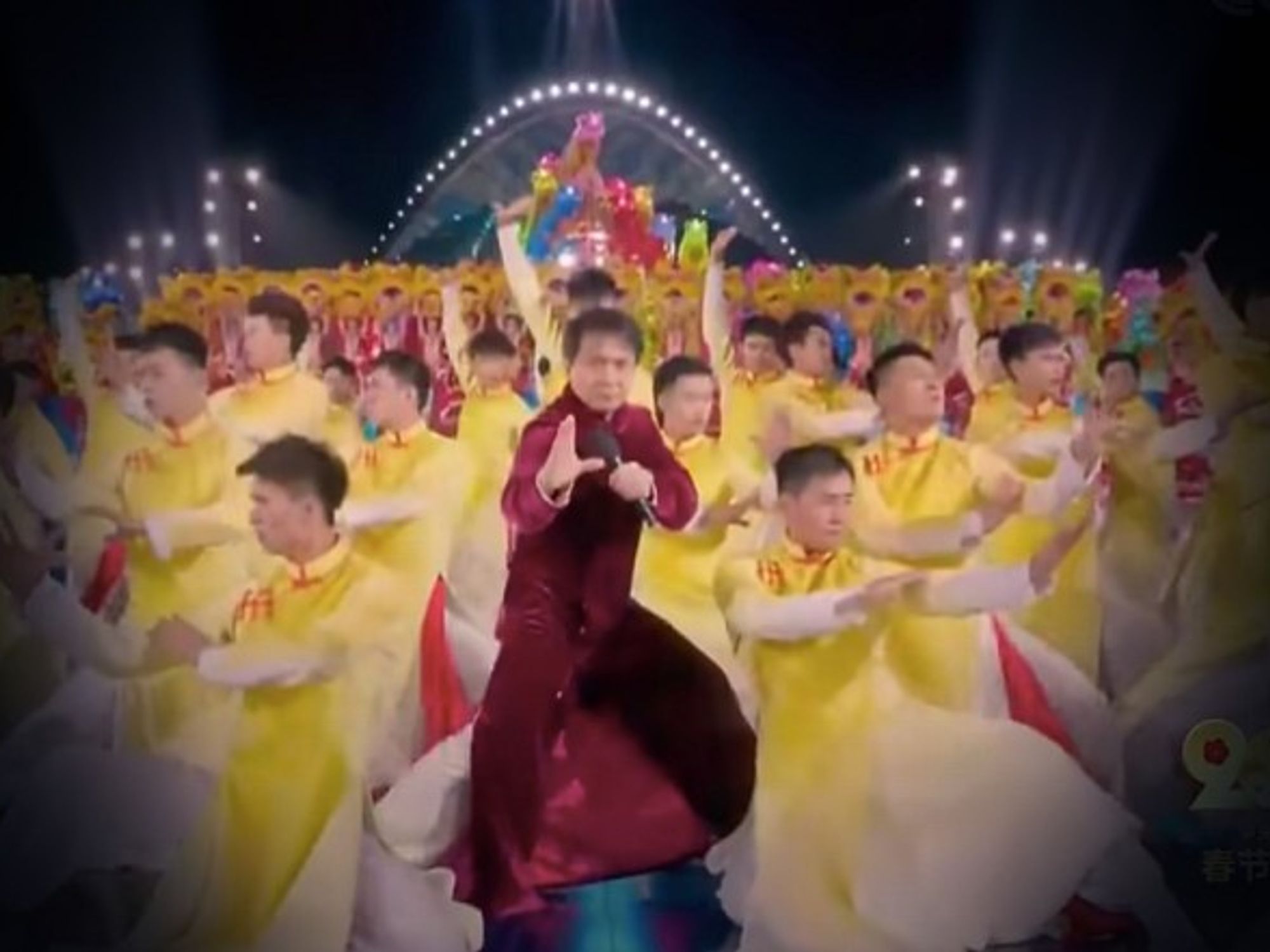Screen capture of Chan's Jan. 24 performance