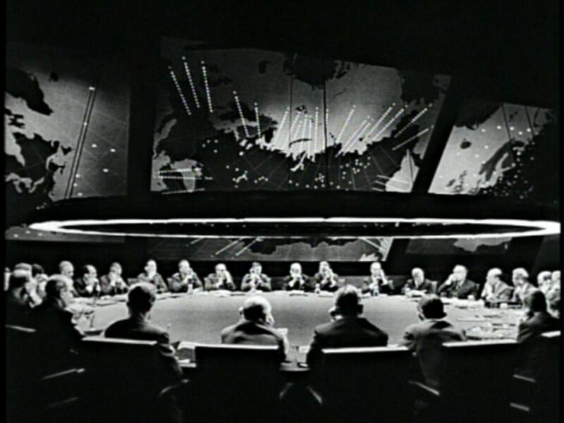 Screenshot of the War Room in Stanley Kubrick's Dr. Strangelove