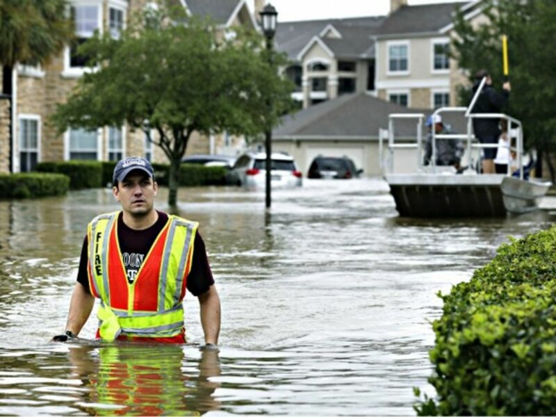 Searching for survivors in Houston