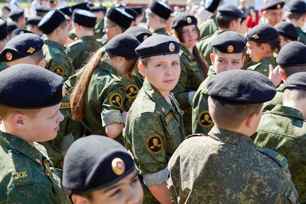 Secondary school graduates celebrate end of school in Stavropol
