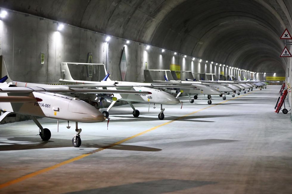 Secret Iranian drone base.