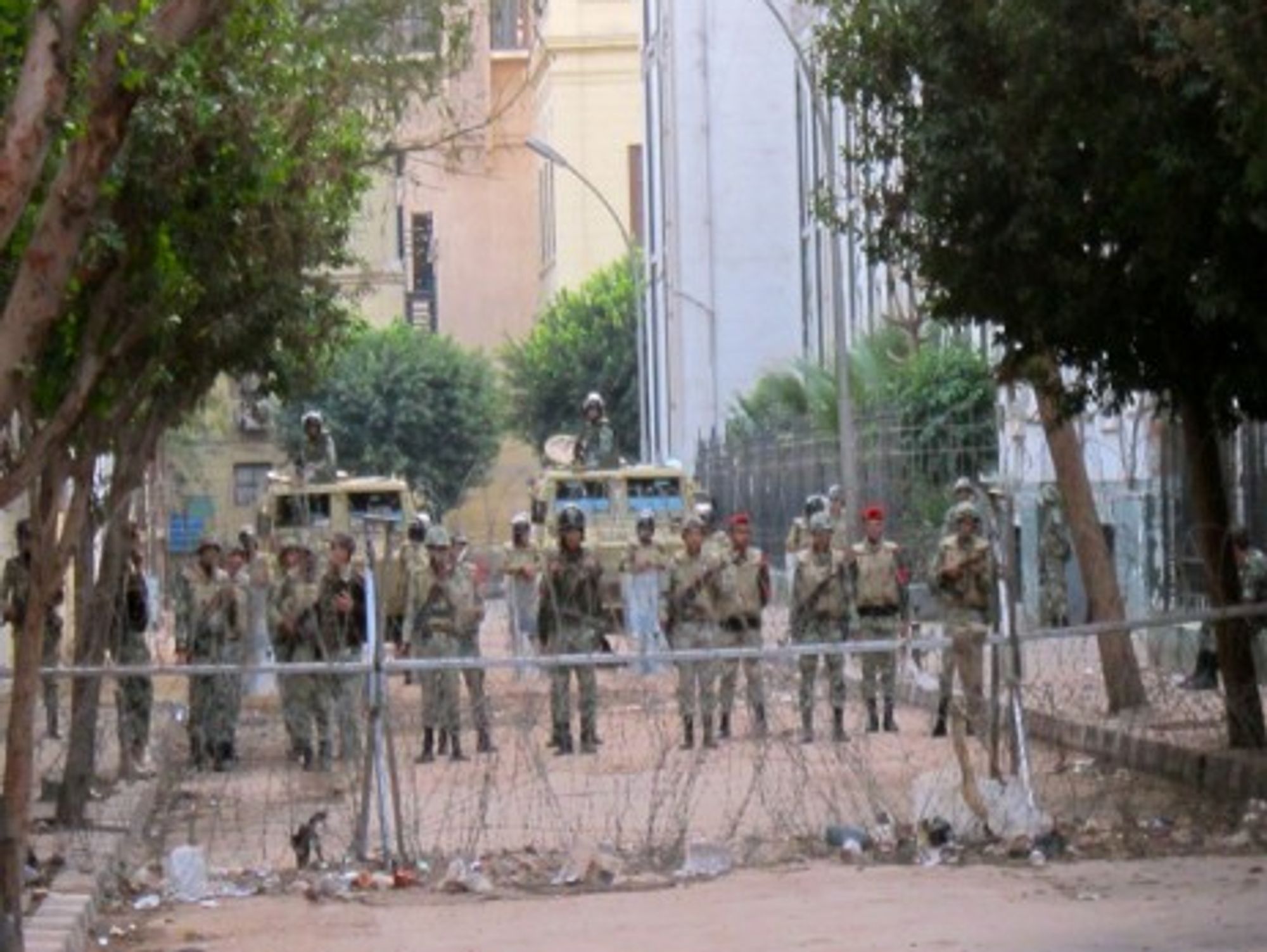 Security forces in Cairo in December 2011 (Gigi Ibrahim)