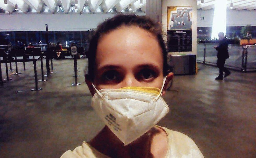 Selfie by Milagros Almeida which she shared on her Twitter account