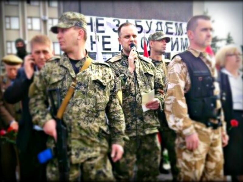 Separatist leader Pavel Gubarev, the "Peopleâ€™s Governor" in Donetsk