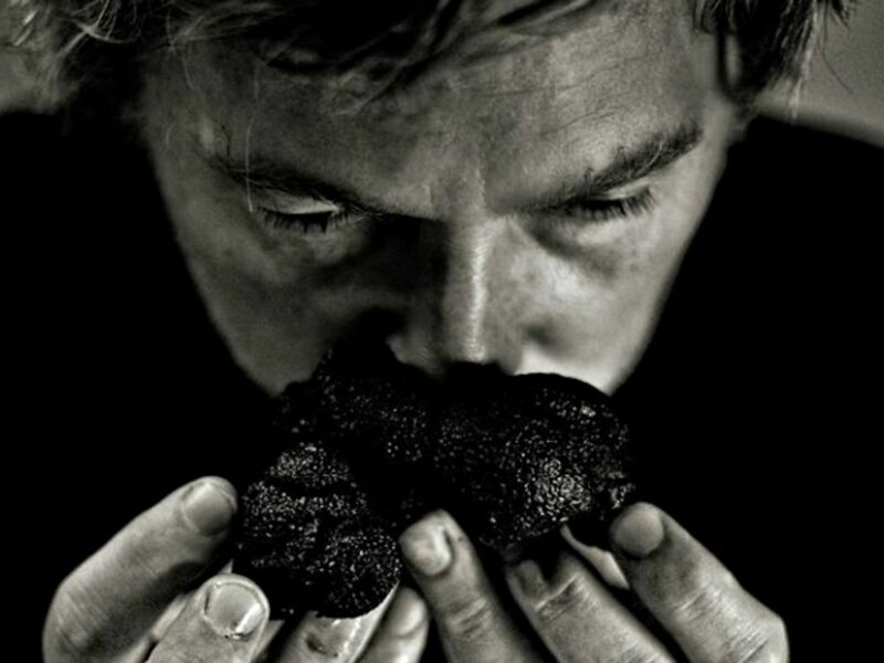 Serge Desazars stops and smells the truffles