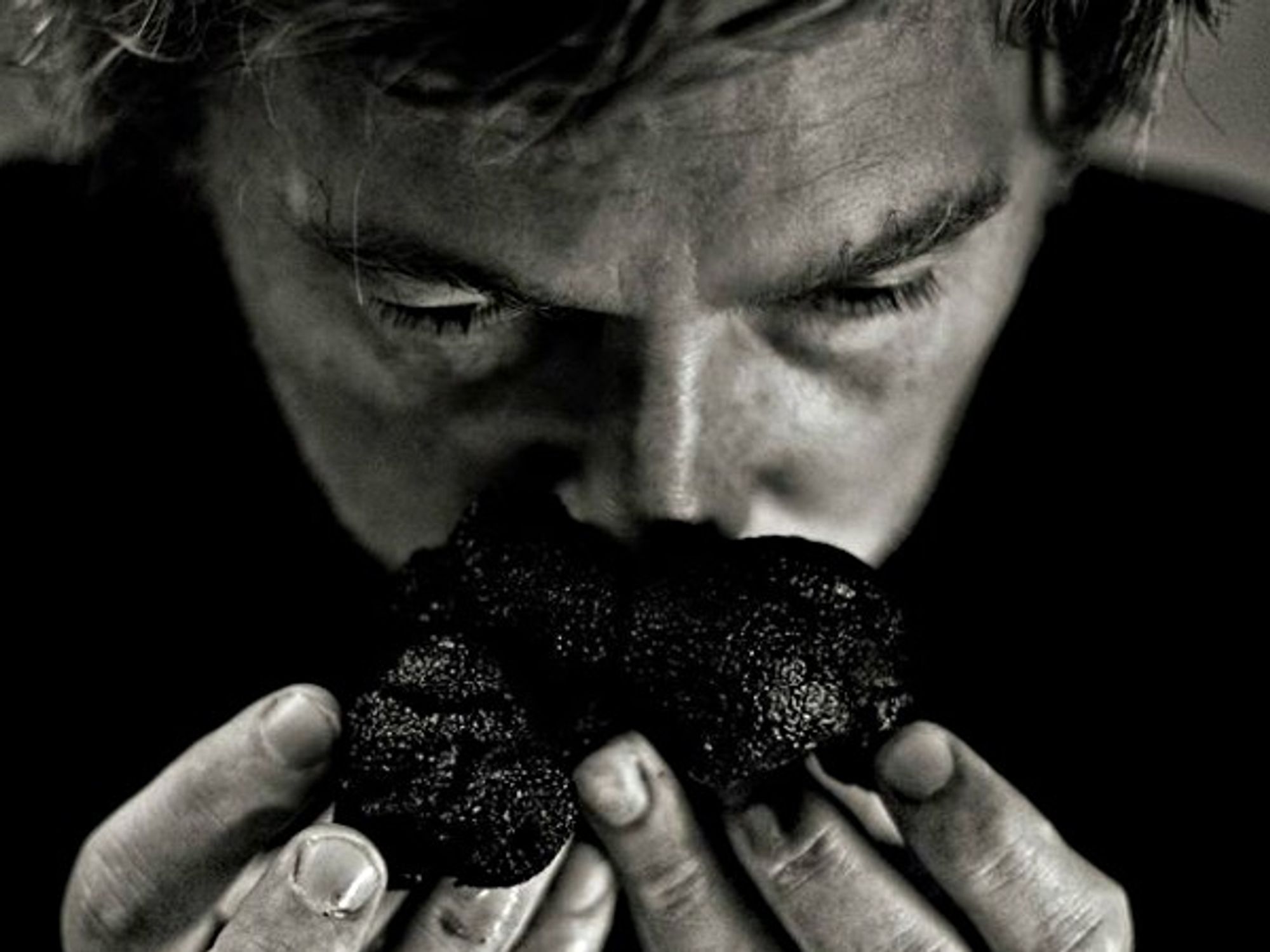 Serge Desazars stops and smells the truffles