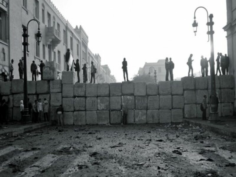 Sheikh Rihan Street, near Tahrir Square on December 19, 2011 (Gigi Ibrahim)