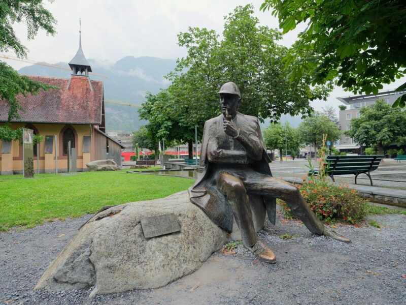 Sherlock Holmes monument in Meiringen