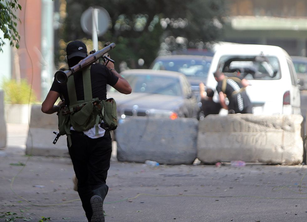 Shiite fighters from Hezbollah and Amal movements.