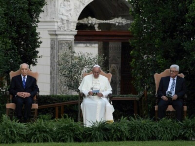 Shimon Peres, Pope Francis and Mahmoud Abbas gathered Sunday for "A Prayer For Peace" in the Vatican garden.