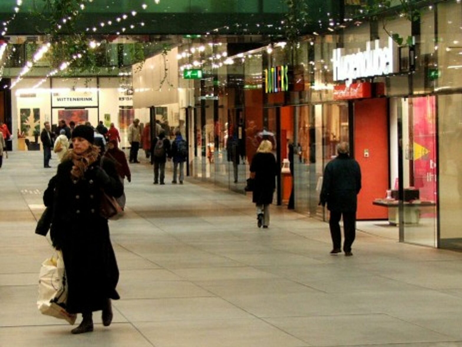 Shoppers in Munich, Germany